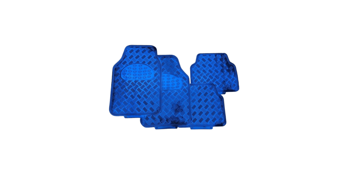 Autogear Aluminium Blue Mat Set Front And Rear 4 Piece - Modern Auto Parts
