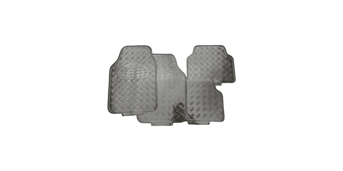 Autogear Aluminium Carbon Mat Set Front And Rear 4 Piece - Modern Auto Parts