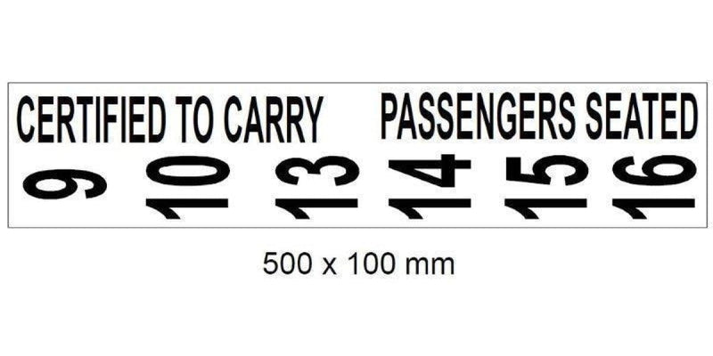 Autogear Certified To Carry Sticker Signs - 500X135Mm - Modern Auto Parts