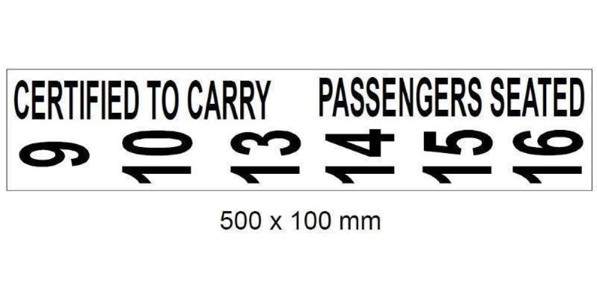 Autogear Certified To Carry Sticker Signs - 500X135Mm - Modern Auto Parts