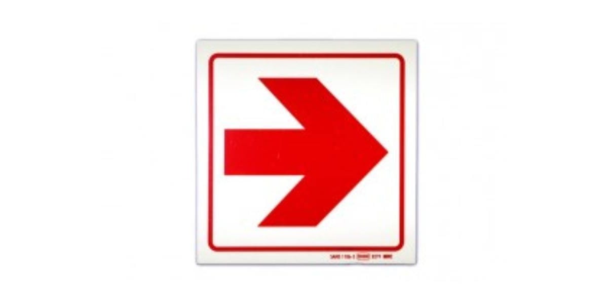 Autogear Firemate Red Arrow Sign - Modern Auto Parts
