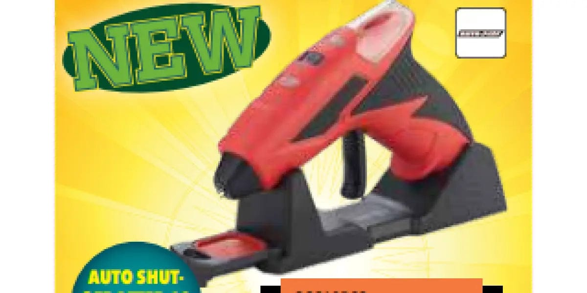 Autogear Rechargeable Glue Gun With Stand & 10 Sticks Adhesive