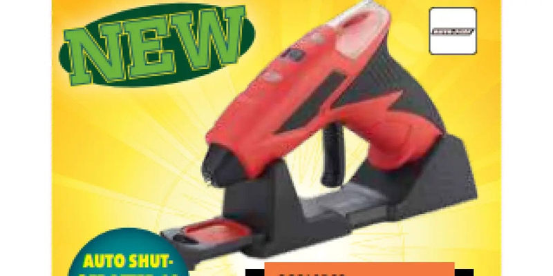 Autogear Rechargeable Glue Gun With Stand & 10 Sticks Adhesive