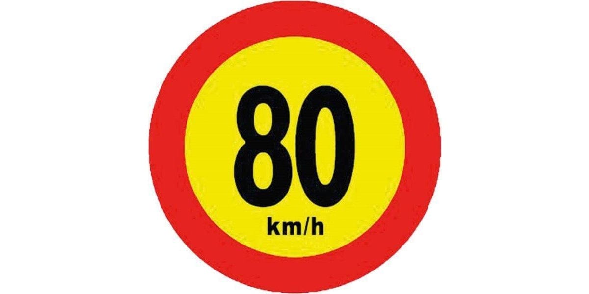 Autogear Speed Warning Sticker - 14Cm - Modern Auto Parts