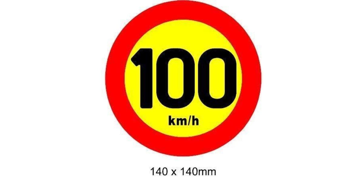 Autogear Speed Warning Sticker - 14Cm - Modern Auto Parts