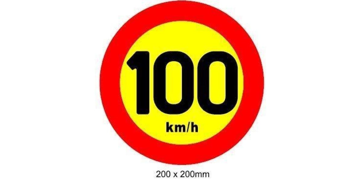 Autogear Speed Warning Sticker - 19Cm - Modern Auto Parts