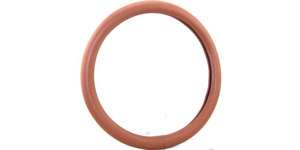 Autogear Steering Wheel Cover Tan- Large - Modern Auto Parts