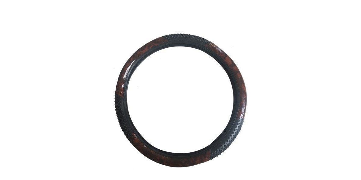 Autogear Steering Wheel Cover Wood Grain Pattern Medium - Modern Auto Parts