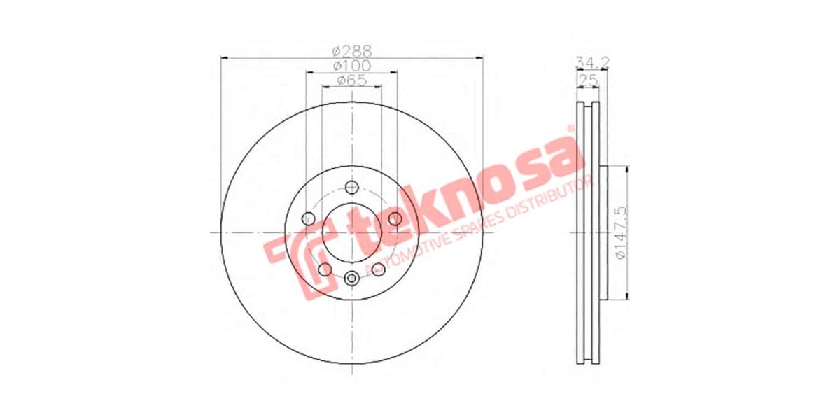 Brake Disc Audi A3 1.8/1.9 9Tdi (Fv)