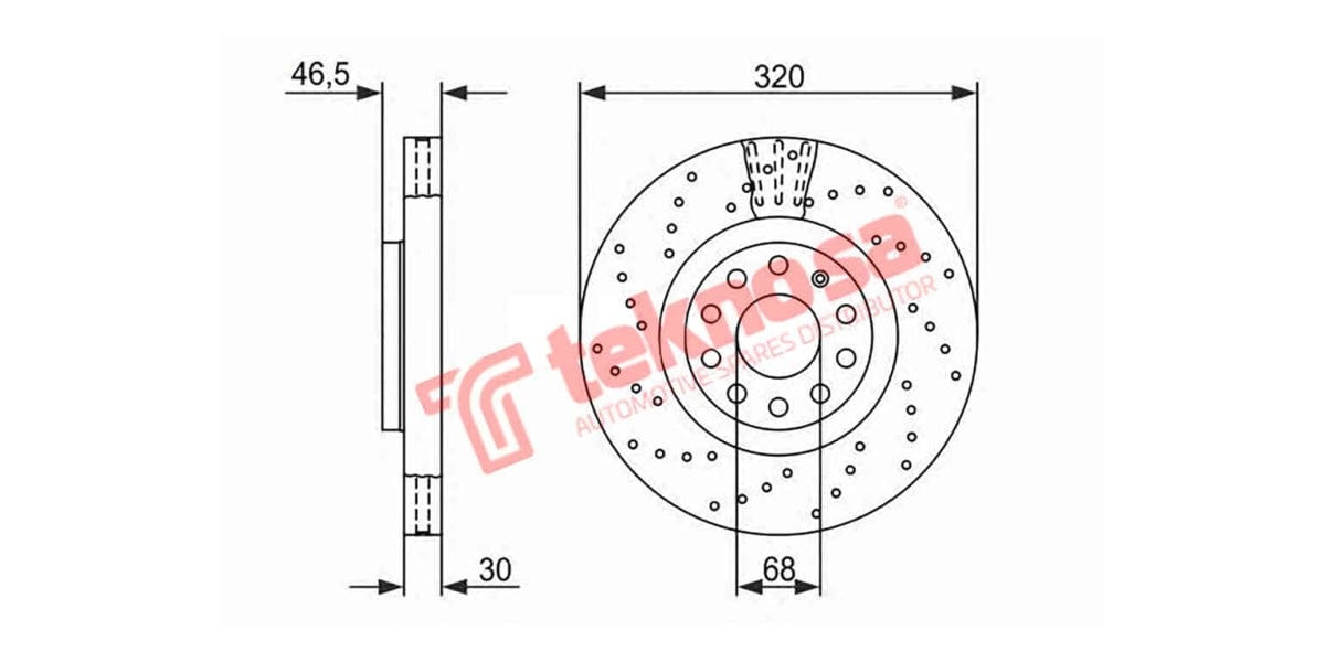 Brake Disc Audi A4 04-08 (Fv)
