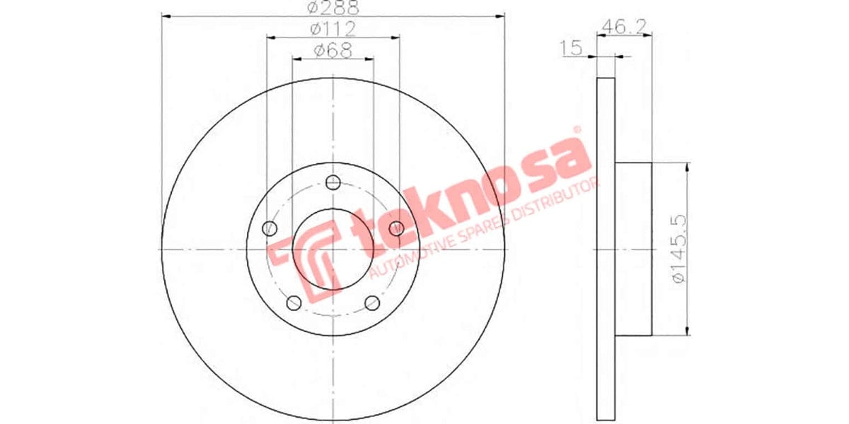 Brake Disc Audi A4 1.8 (Fs) 96-97