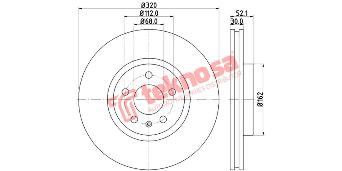 Brake Disc Audi A4/A5/A6/A7/Q5A/S6/S7 (Fv)