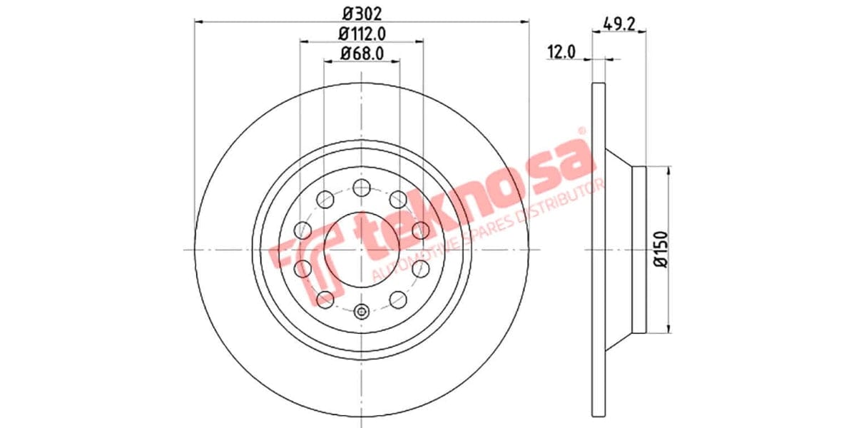 Brake Disc Audi A6 05- (Rs)