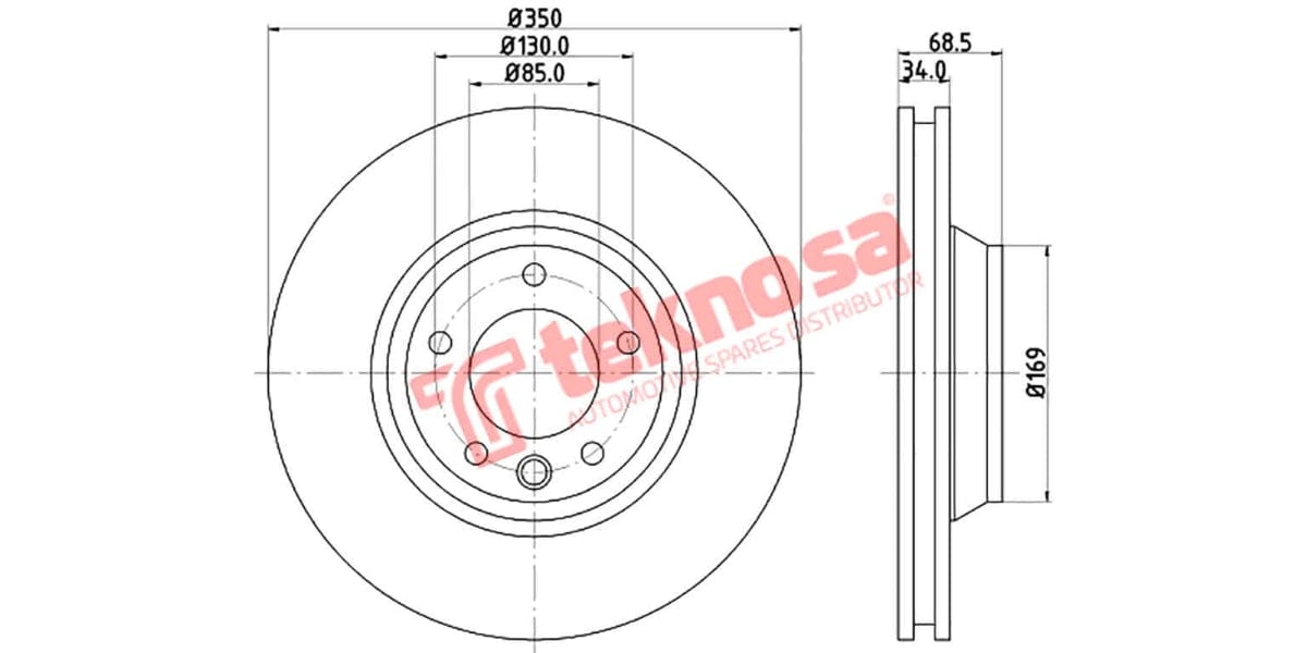 Brake Disc Audi Q7 06- (Fv)