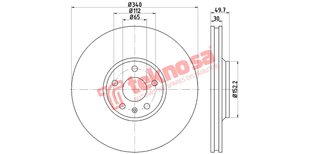 Brake Disc Audi Tt 06-14 (Fv)