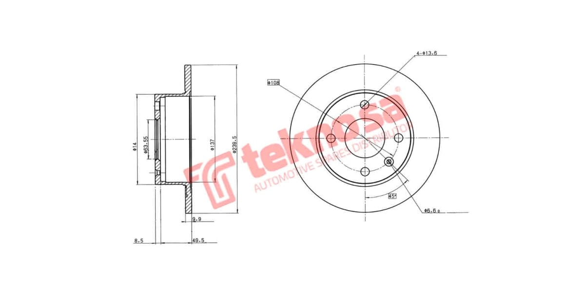 Brake Disc Bantam/Rustler 81-86 (Fs)