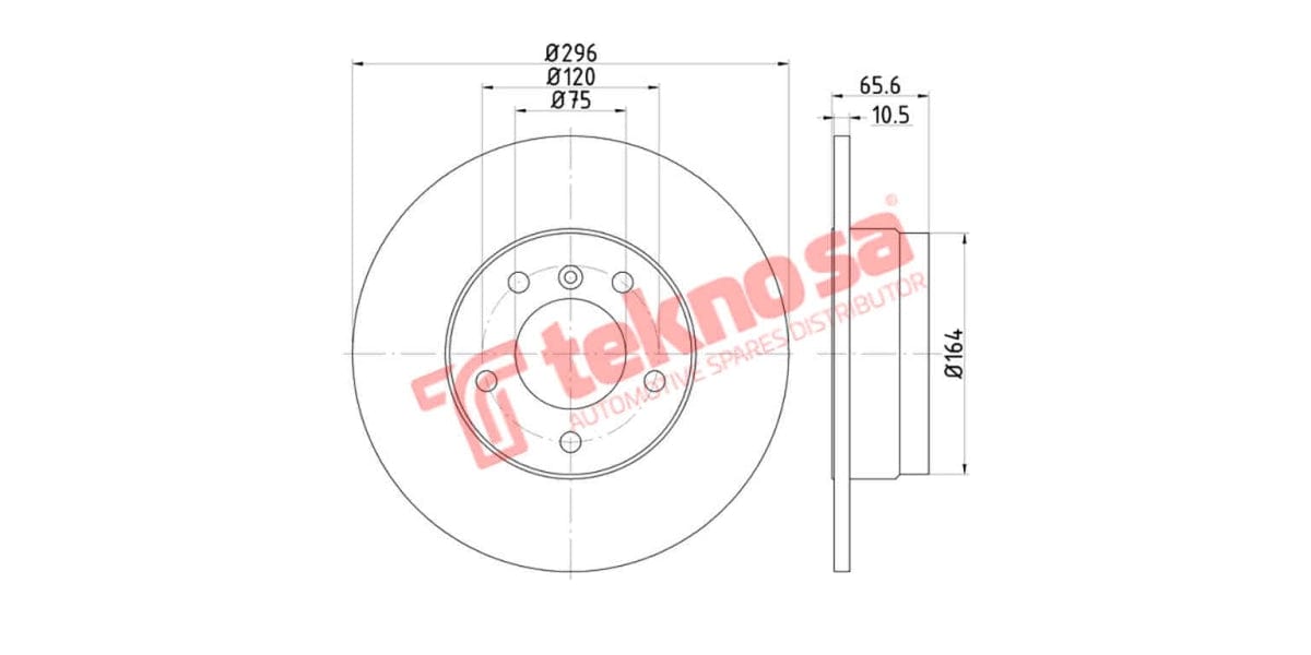 Brake Disc Bmw 116/120 -07 (Rs)