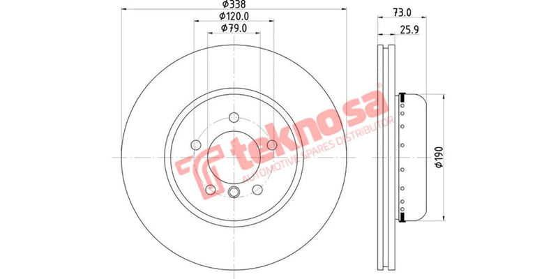 Brake Disc Bmw 1/3 Series (Fv)