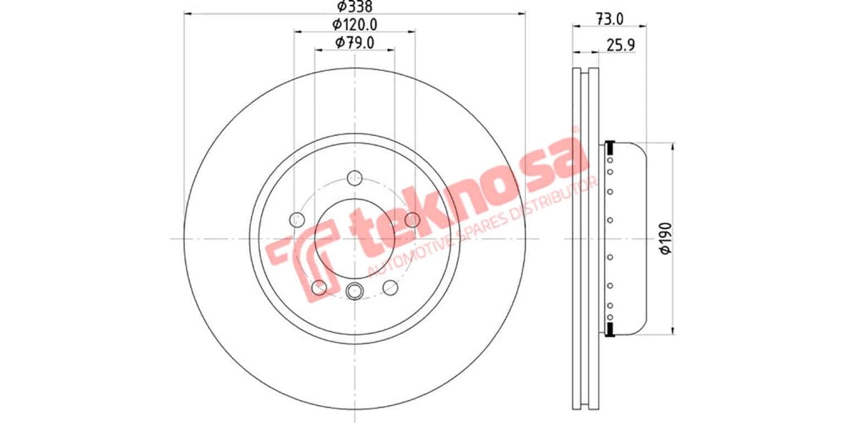 Brake Disc Bmw 1/3 Series (Fv)