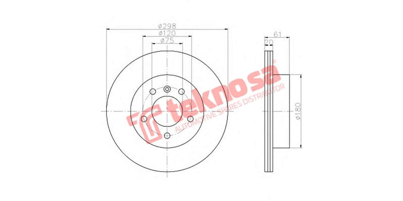 Brake Disc Bmw 528I (E39) -00 (Rv)