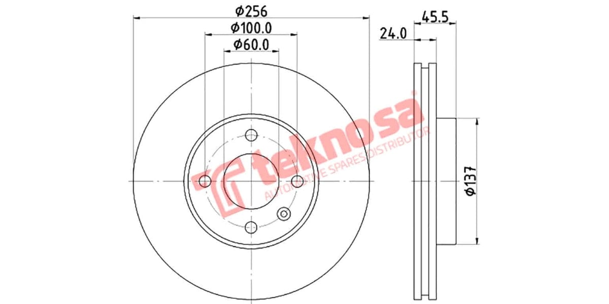 Brake Disc Chevrolet Aveo/Sonic 12- (Fv)