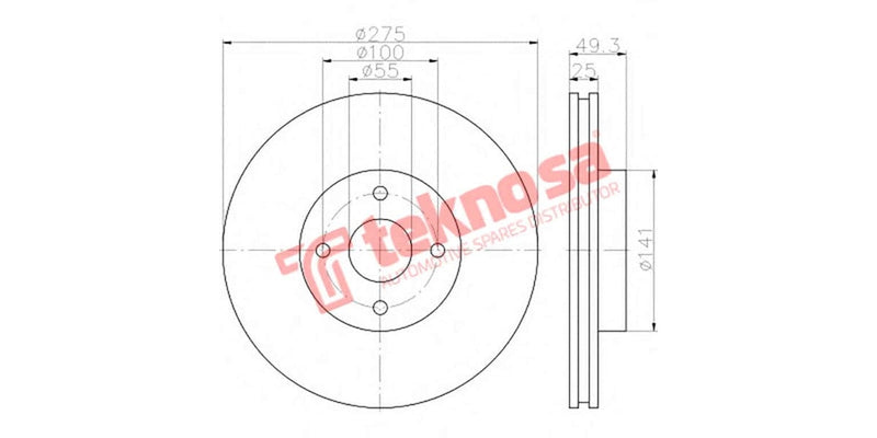 Brake Disc Corolla Verso Runx (Fv)