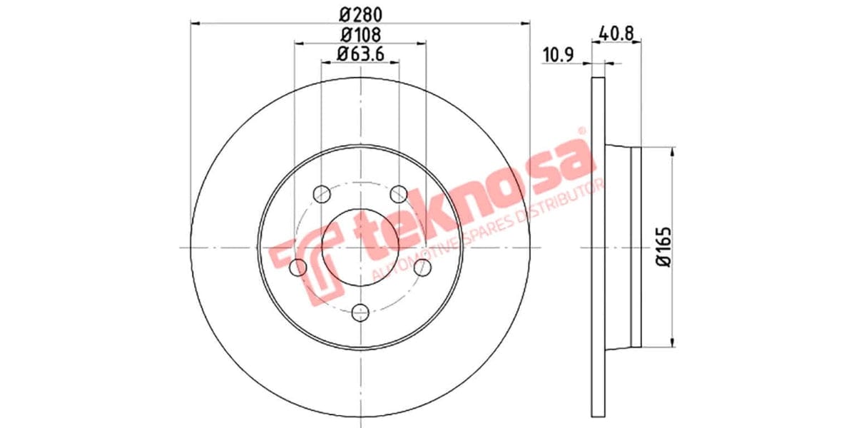 Brake Disc Ford Focus (Rs)