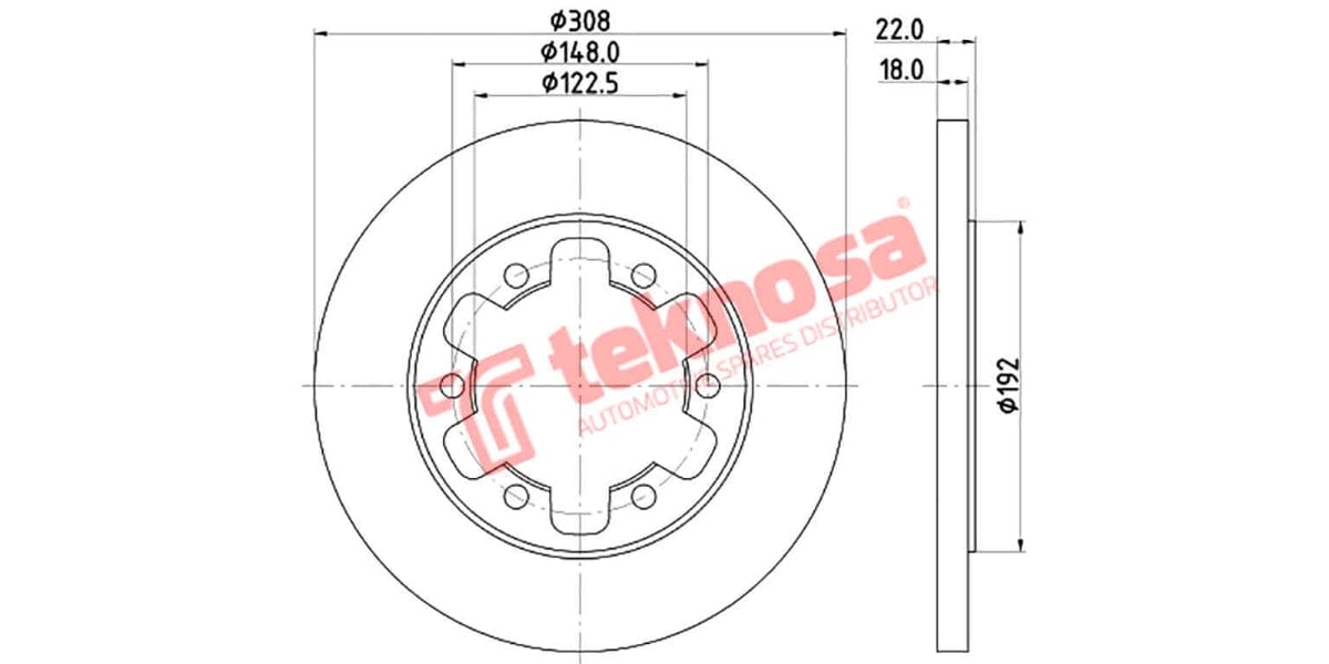 Brake Disc Ford Transit 13- (Rs)