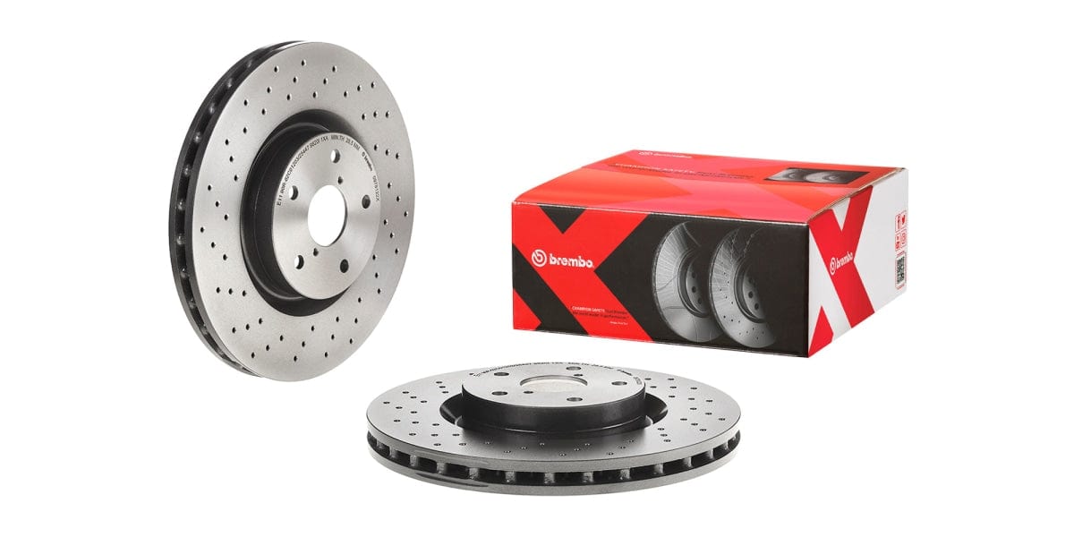 Brake Disc Front (1-In-Box) Drilled - Subaru Impreza (Brembo 0978122X)