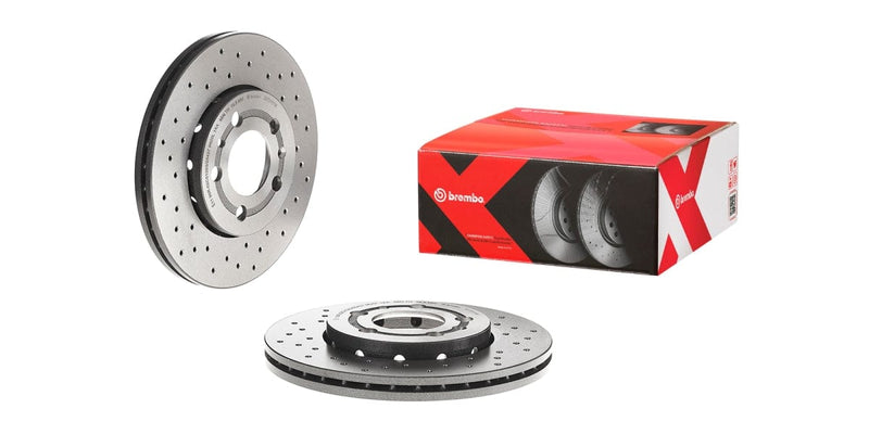 Brake Disc Front (2-In-Box) Drilled - Audi A2 A1 (Brembo 0970111X)