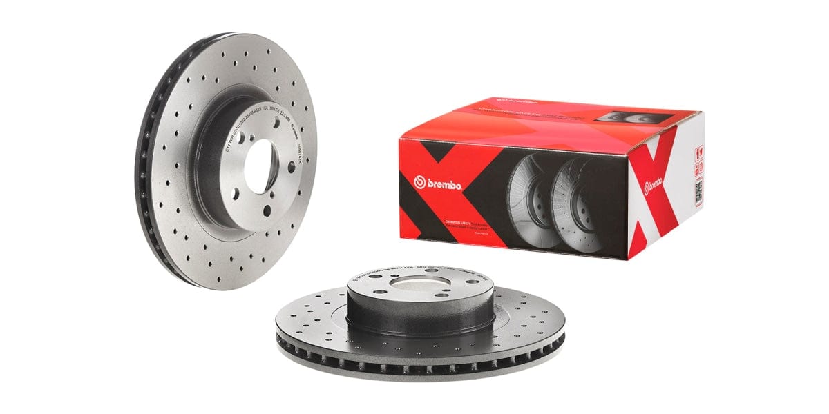Brake Disc Front (2-In-Box) Drilled - Subaru Impreza (Brembo 0956742X)