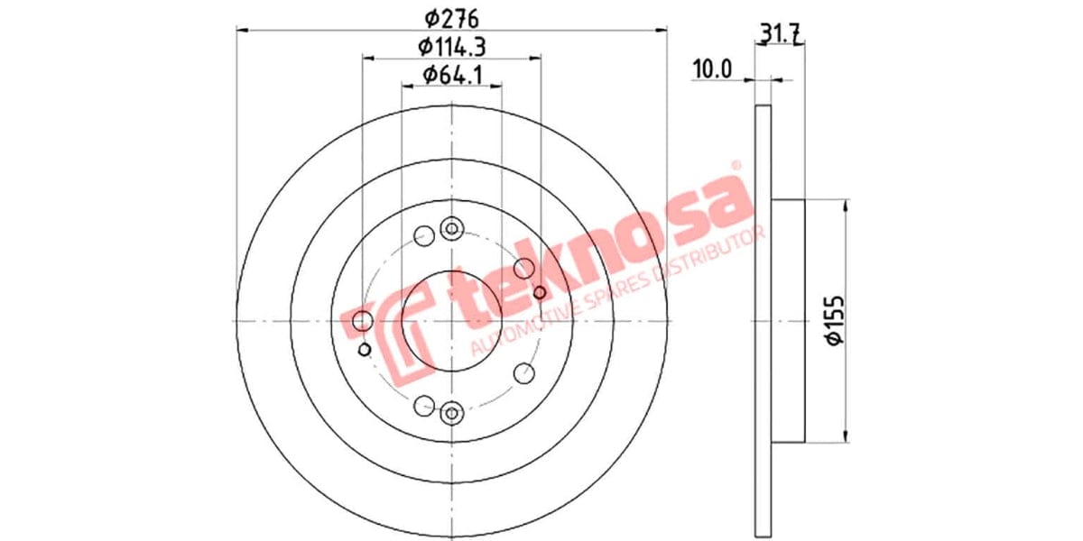 Brake Disc Honda Civic 12- (Rs)