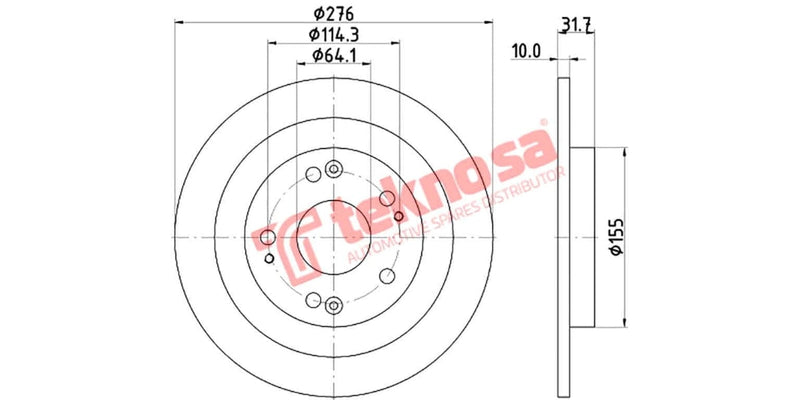 Brake Disc Honda Civic 12- (Rs)