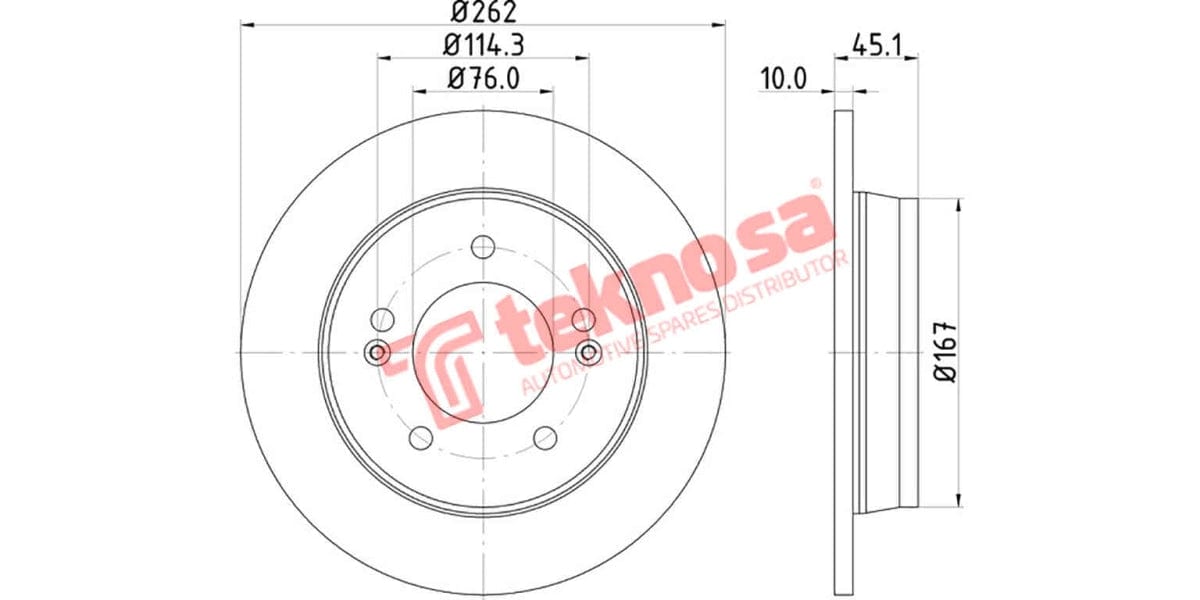 Brake Disc Hyundai Elantra/I30/Veloster (Rs)