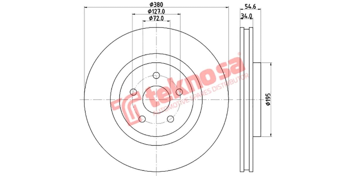 Brake Disc Jeep Grand Cherokee 10- (Fv)