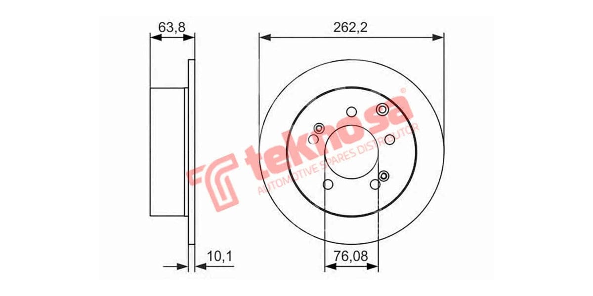 Brake Disc Kia Cerato 1.6/2.0/Soul 1.6 (Rs)