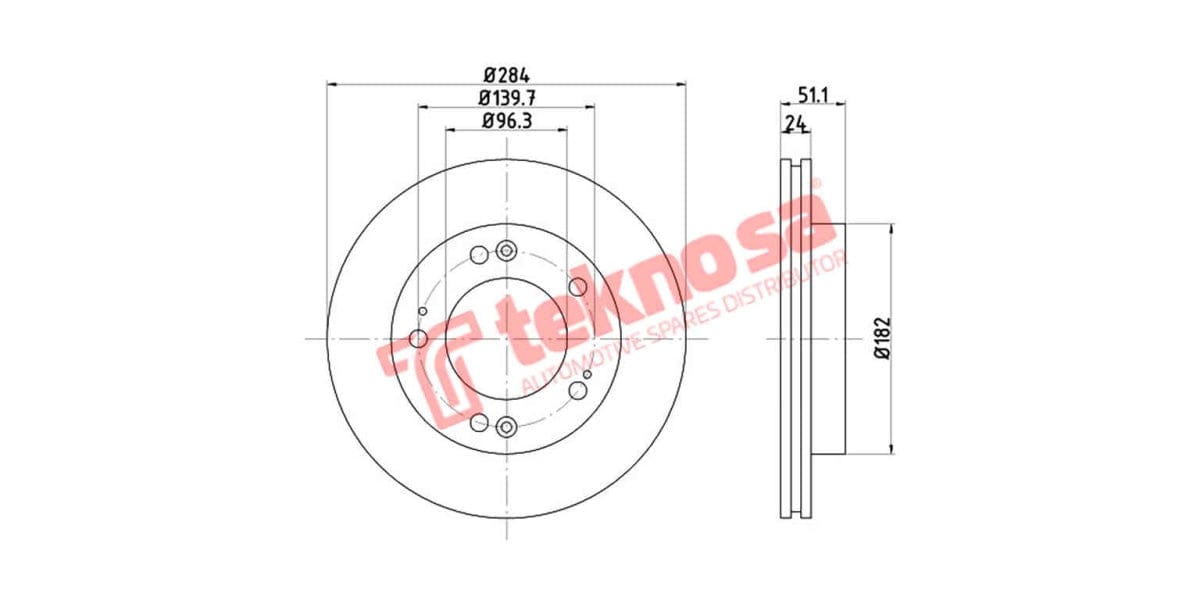 Brake Disc Kia Sportage 99- (Fv)