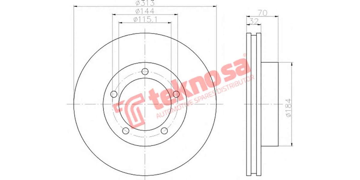 Brake Disc Lancruiser 100/Prado (Fv)