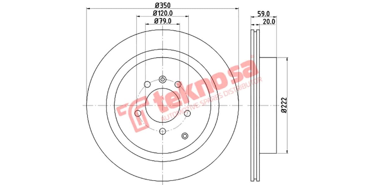 Brake Disc Landrover Discovery/ Range Rover (Fv)