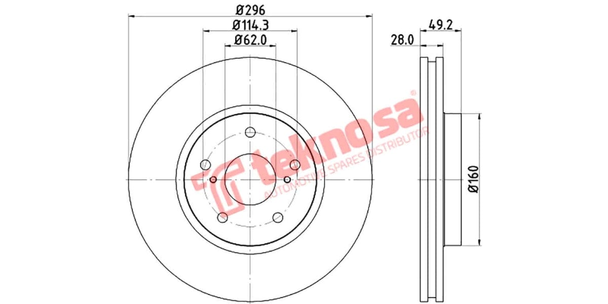 Brake Disc Lexus Is250 (Fv)