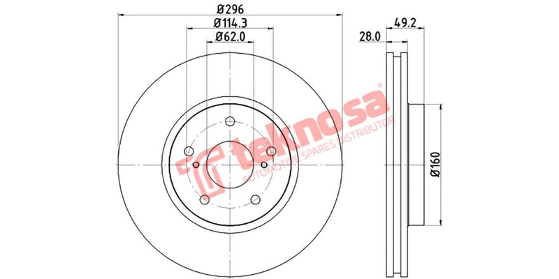 Brake Disc Lexus Is250 (Fv)