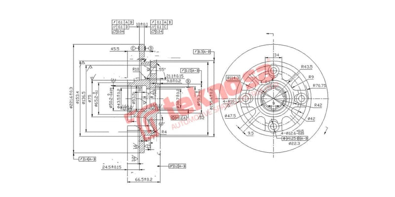 Brake Disc Mazda Etude/Ford Laser 2.0 (Rs)