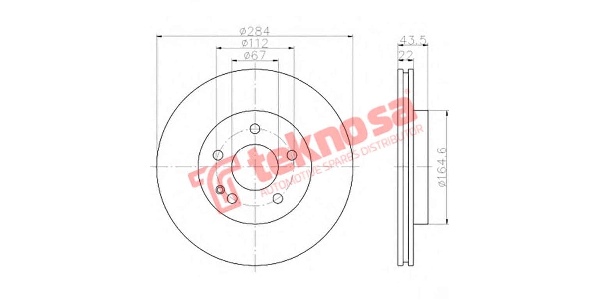 Brake Disc Merc W202 C200/220/240/250/280 (Fv)