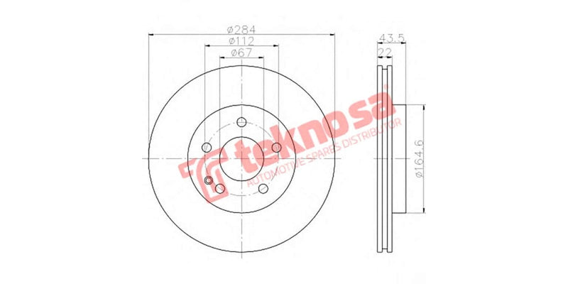 Brake Disc Merc W202 C200/220/240/250/280 (Fv)