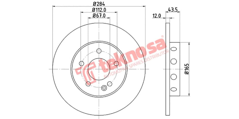 Brake Disc Mercedes C Class 93-00 (Fs)
