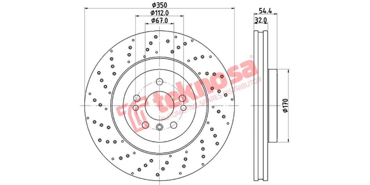 Brake Disc Mercedes Gle/M-Class W166 (Fv)