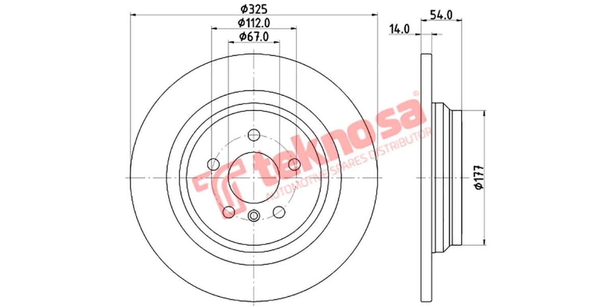 Brake Disc Mercedes Gle/M-Class W166 (Rs)