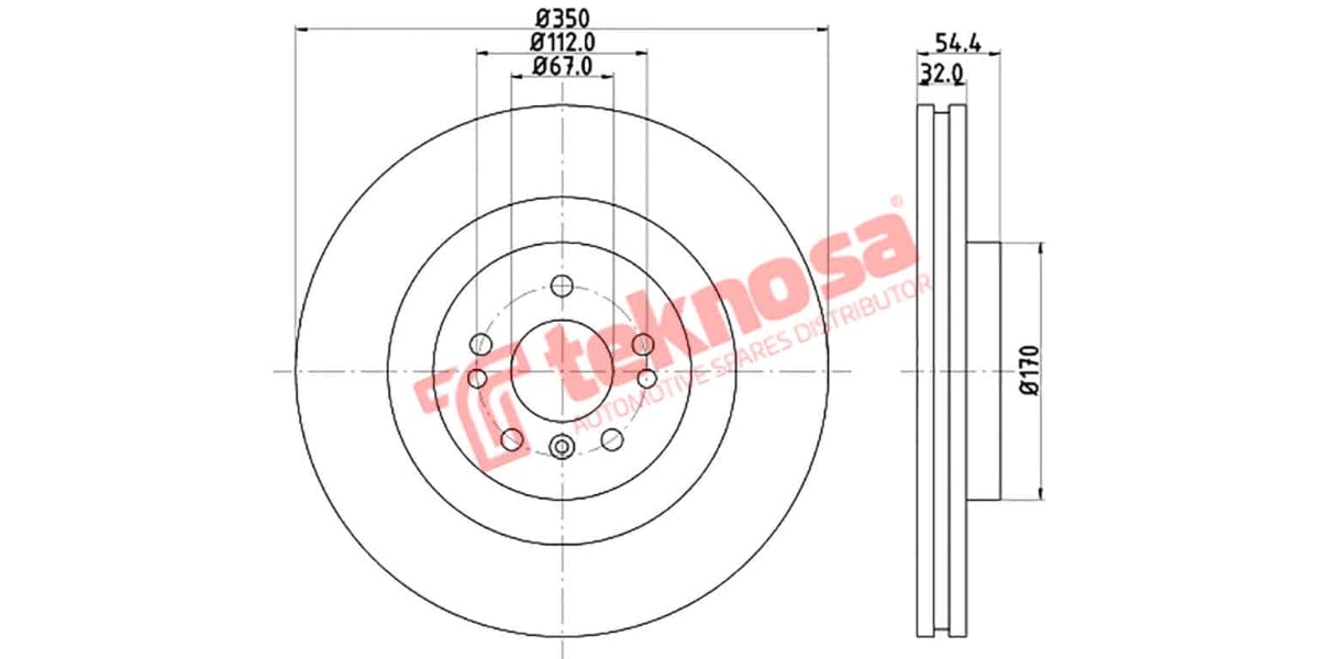Brake Disc Mercedes Gl/Gle/Gls/M-Class Suv 13- (Fv)
