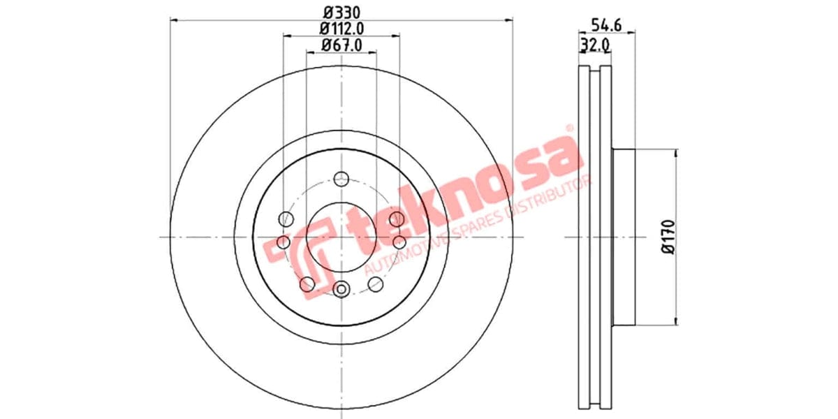 Brake Disc Mercedes M/R-Class (Fv)