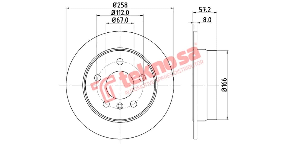 Brake Disc Mercedes W169/W245 (Rs)